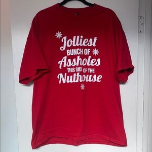 Red Jolliest Bunch of Assholes T-Shirt